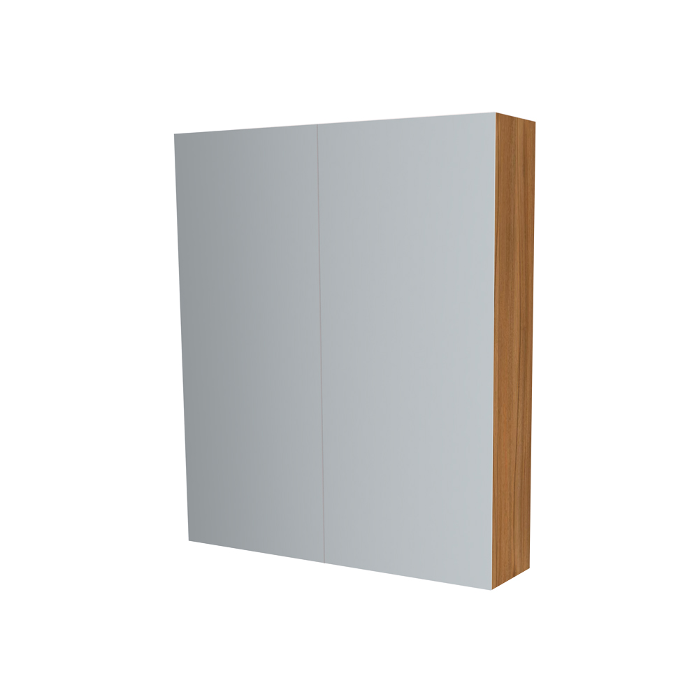 Mereo Kúpeľňová zrkadlová skrinka 80 cm, galerka, 2 x dvierka, Multidecor, Orech Dijon prírodný