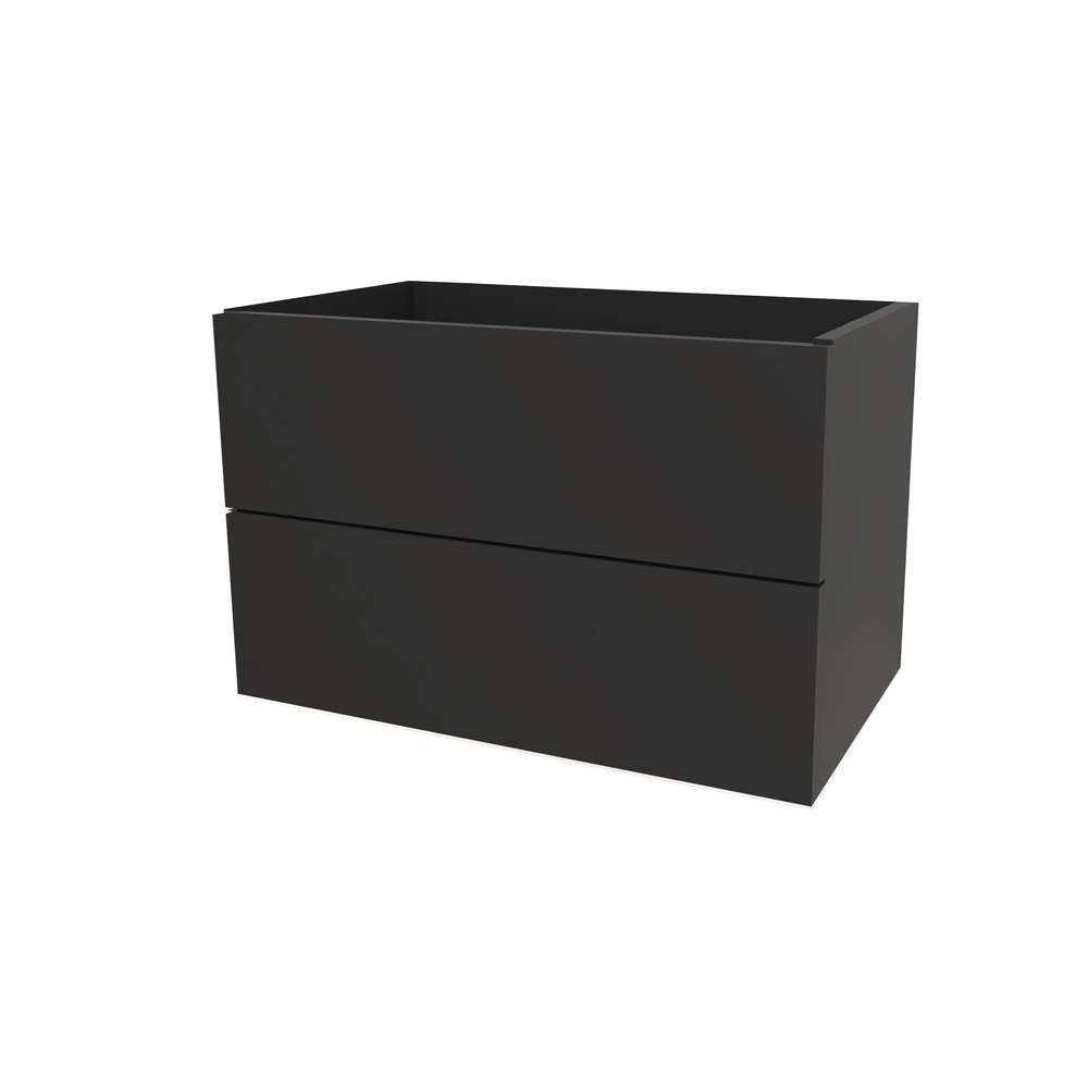 Mereo Aira, kúpeľňová skrinka 81 cm, Multidecor, Čierna Supermat