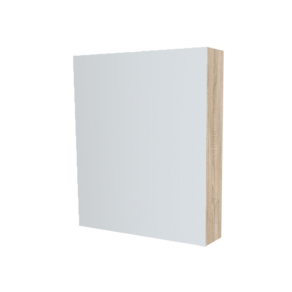 Mereo Kúpeľňová zrkadlová skrinka 60 cm, galerka, 1x dvierka ľavá, Multidecor, Dub Bardolino