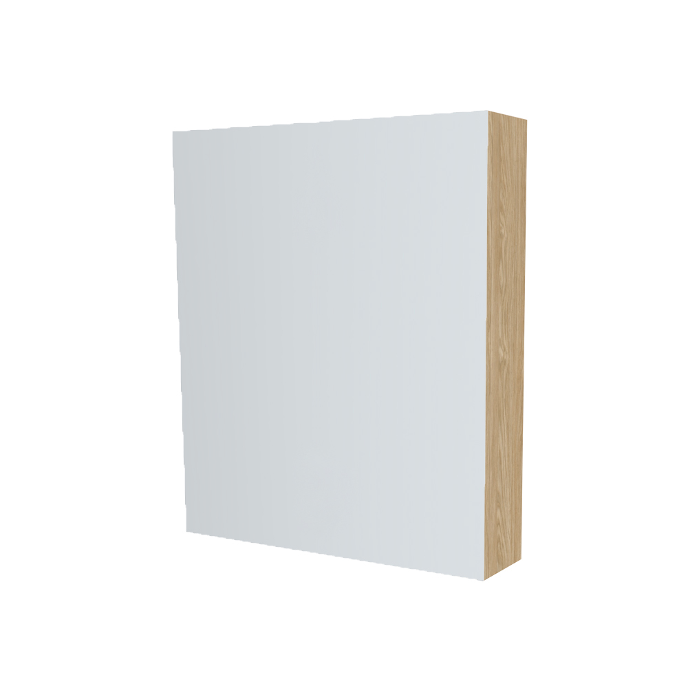 Mereo Kúpeľňová zrkadlová skrinka 60 cm, galerka, 1x dvierka ľavá, Multidecor, Dub olejovaný