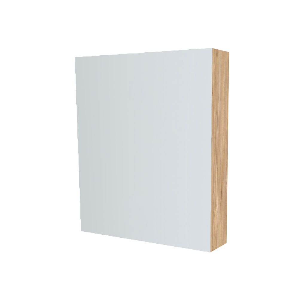 Mereo Kúpeľňová zrkadlová skrinka 60 cm, galerka, 1x dvierka ľavá, Multidecor, Jaseň horský