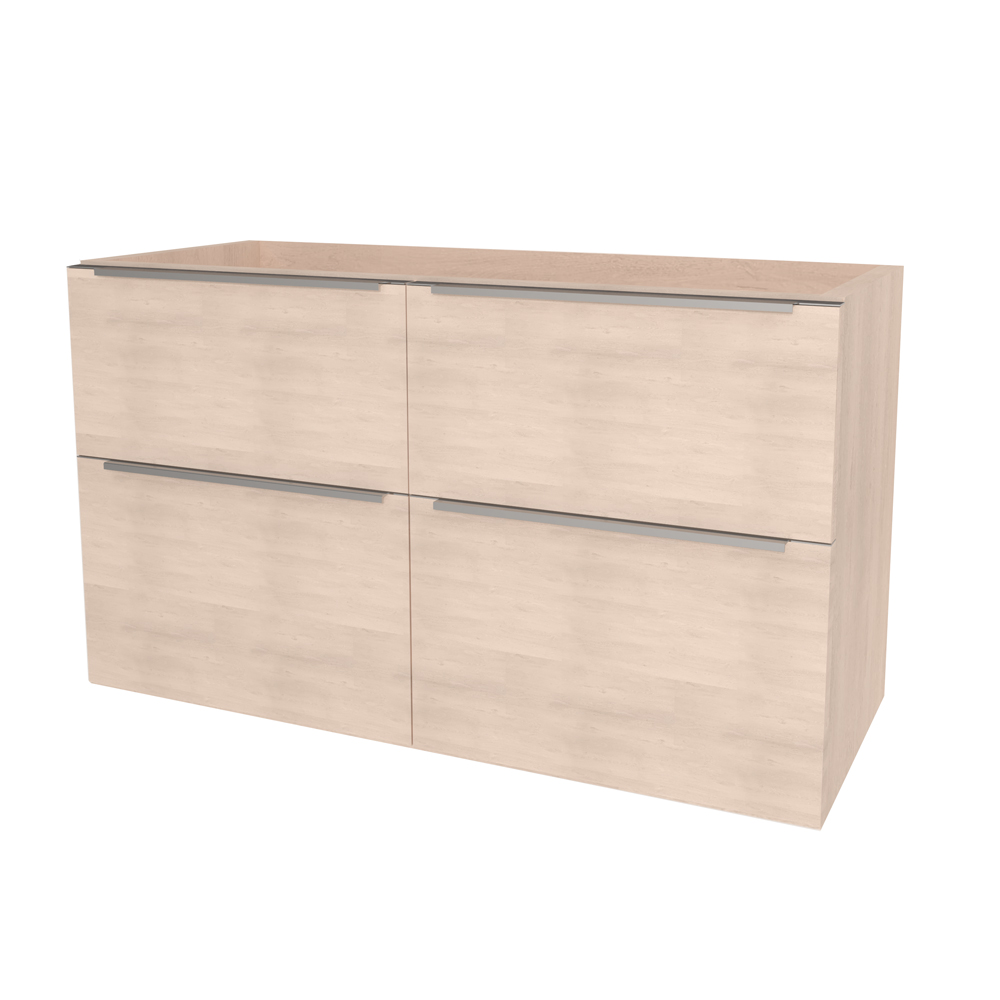 Mereo Mailo, kúpeľňová skrinka 121 cm, chróm madlo, Multidecor, Dub Patinovaný