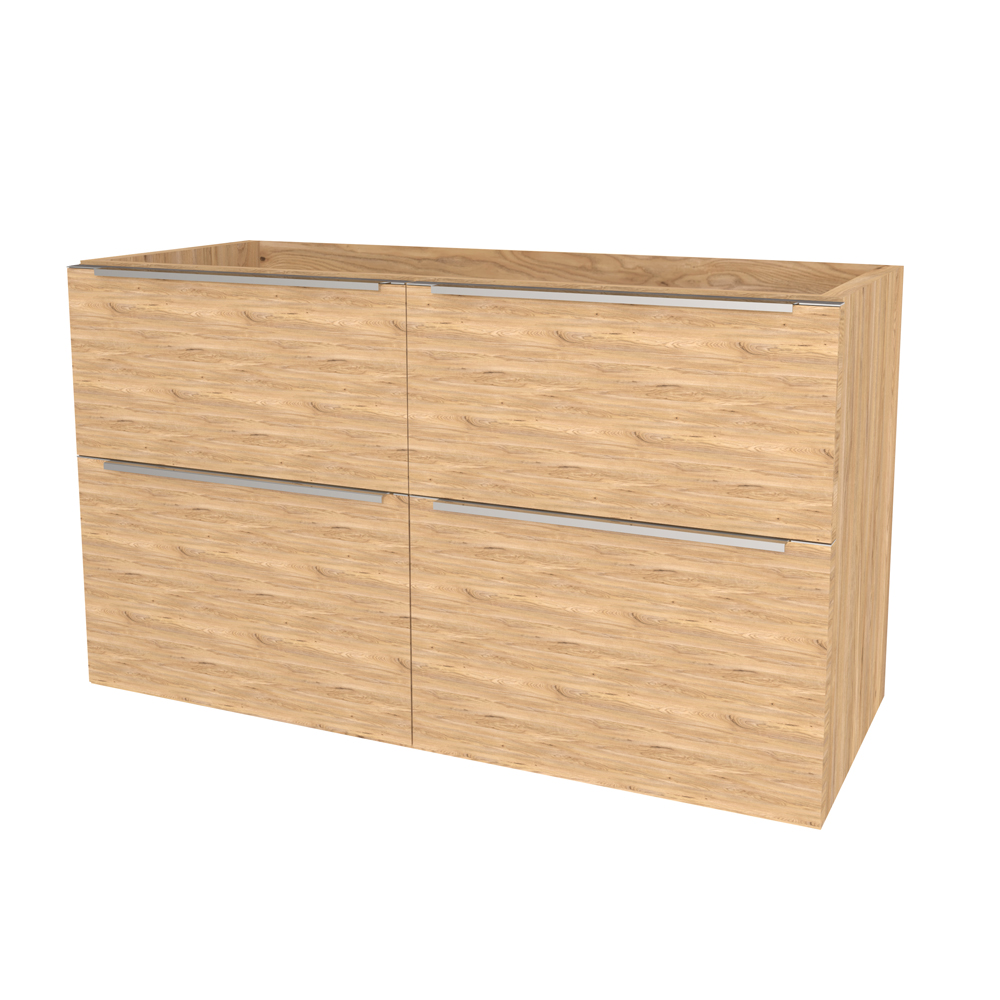 Mereo Mailo, kúpeľňová skrinka 121 cm, chróm madlo, Multidecor, Jaseň horský