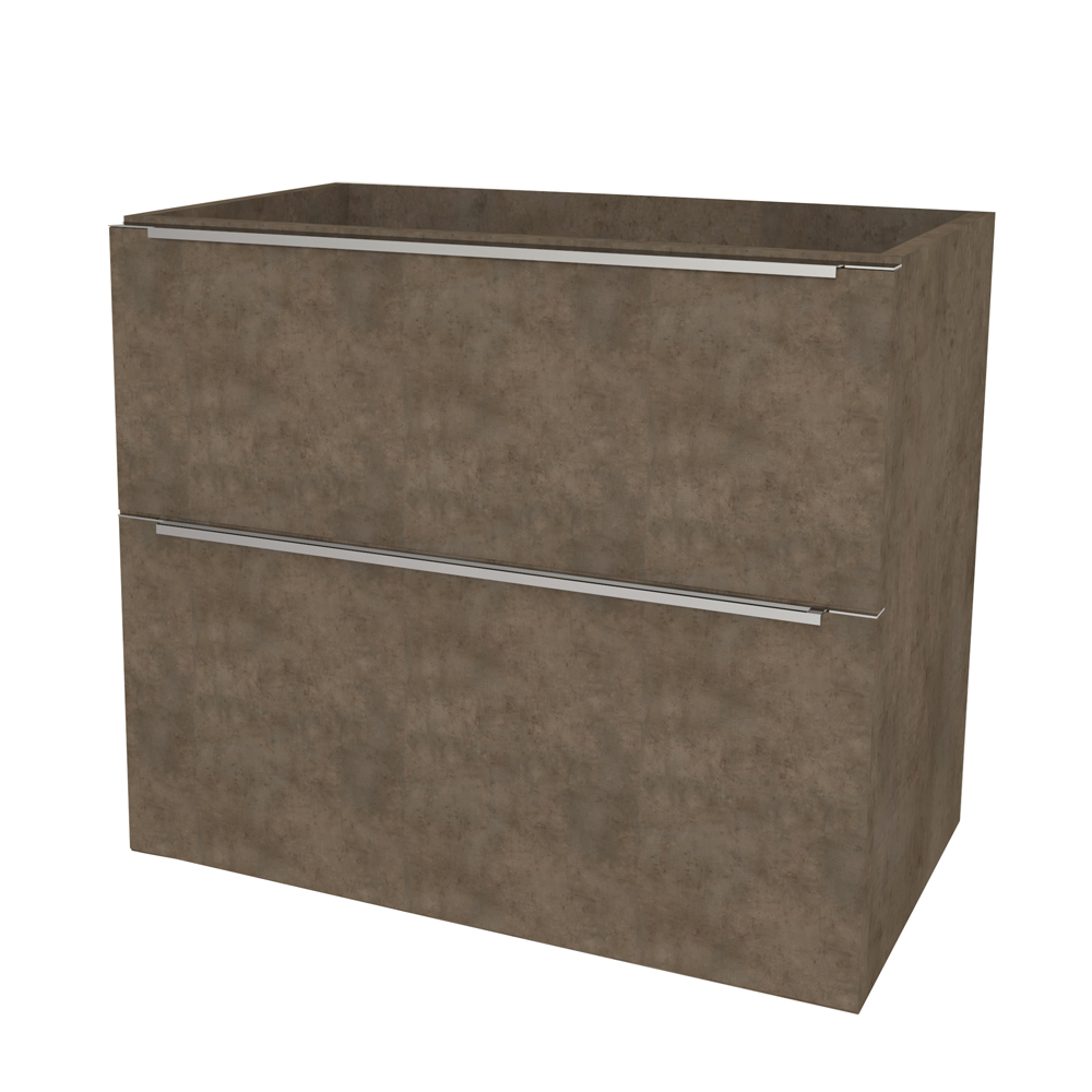 Mereo Mailo, kúpeľňová skrinka 61 cm, chróm madlo, Multidecor, Betón Chicago tmavosivý
