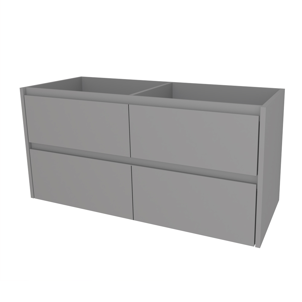 Mereo Opto, kúpeľňová skrinka 121 cm, Multidecor, Šedá supermat