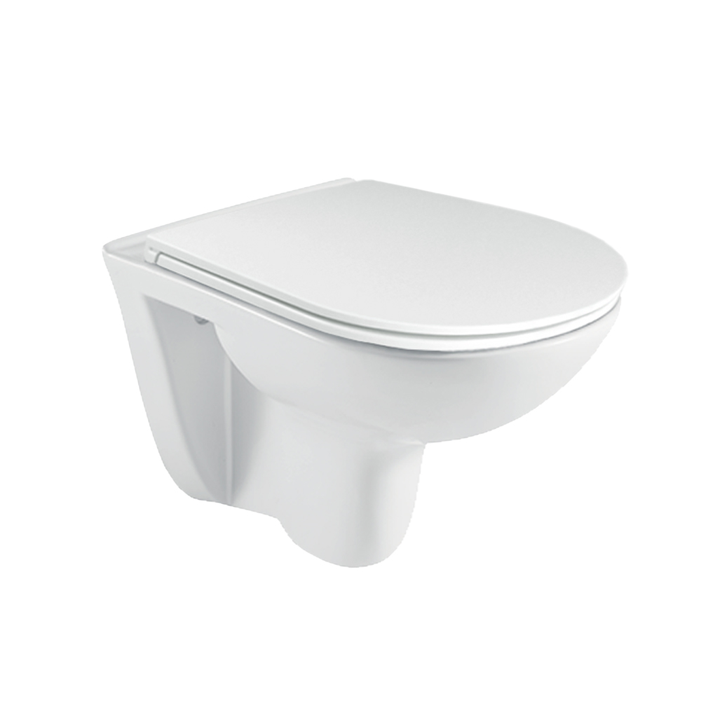 Mereo WC závesné, RIMLESS, 530x355x360, keramické, vr. sedátka CSS124