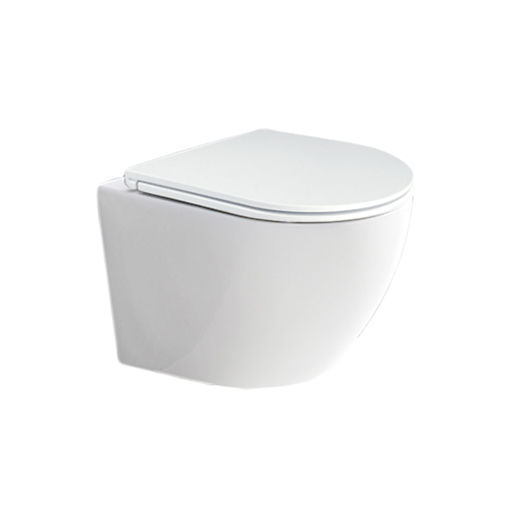 Mereo WC závesné kapotované, RIMLESS, 490x370x360, keramické, vr. sedátka CSS113S