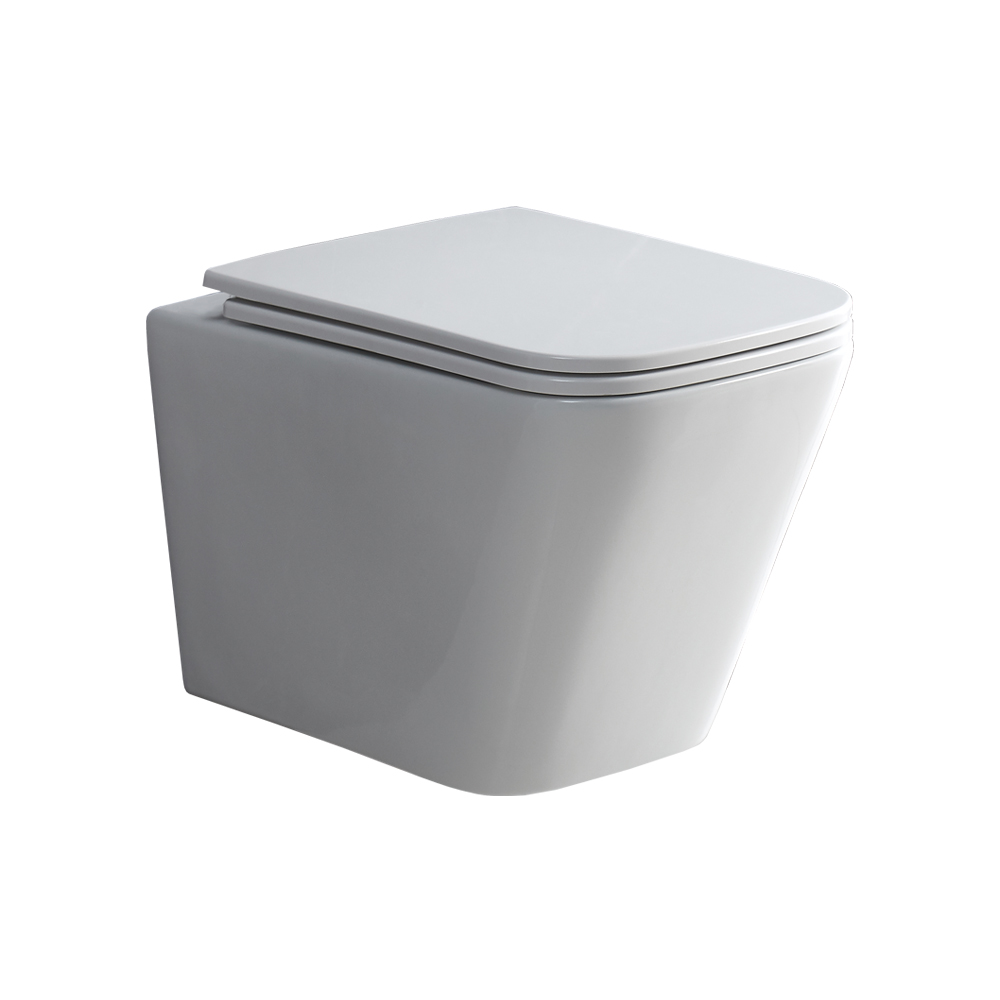 Mereo WC závesné kapotované, Smart Flush RIMLESS, 490x340x350, keramické, vr. sedátka CSS118S
