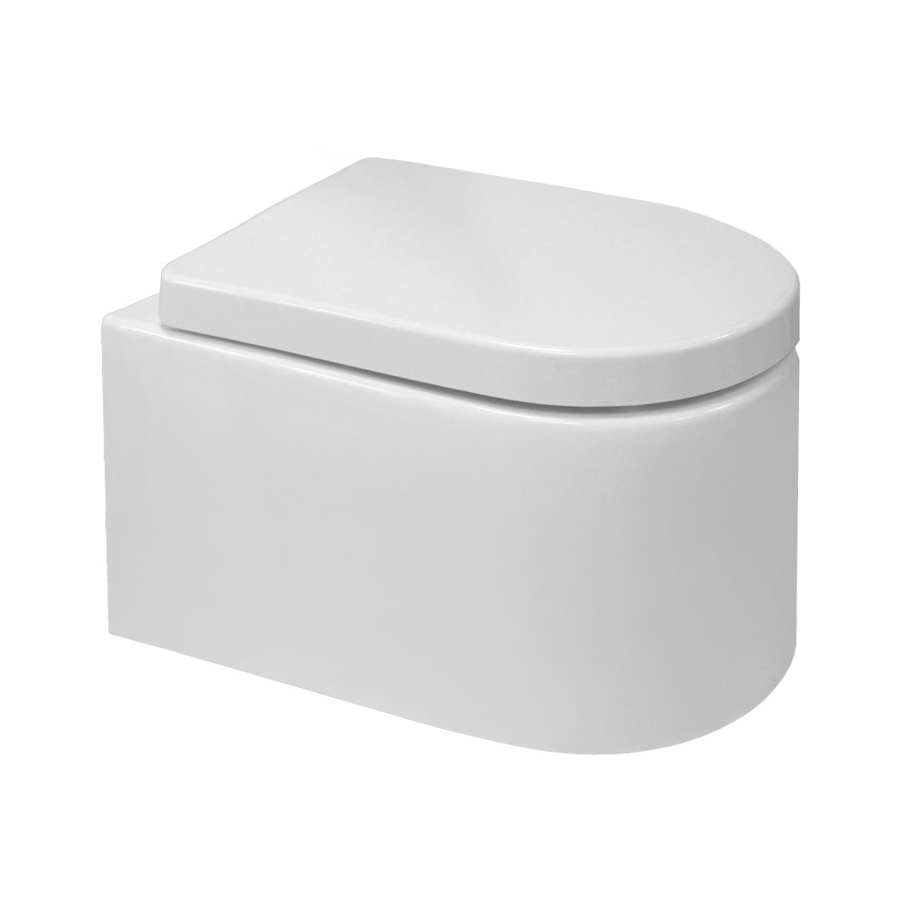 Mereo WC závesné kapotované, RIMLESS, 495x360x370, keramické, vr. sedátka CSS115SN