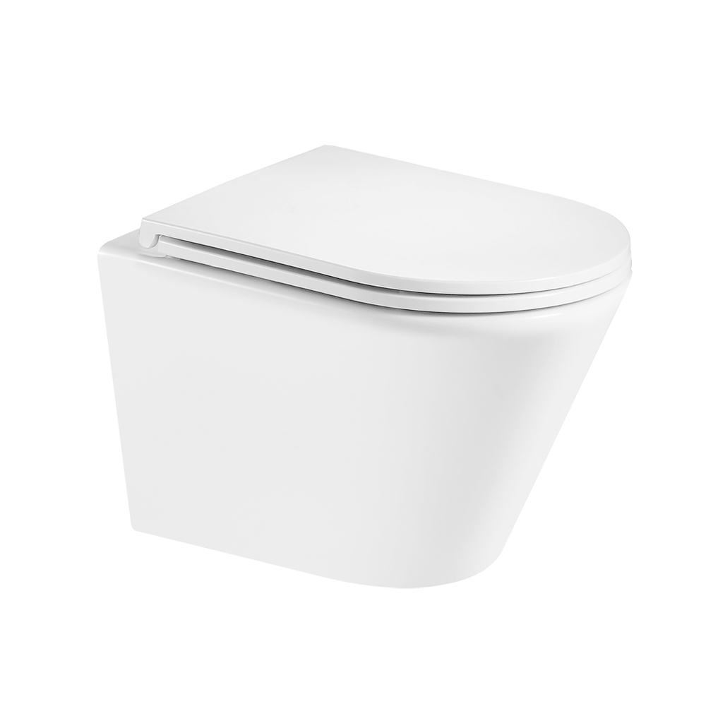 Mereo WC závesné kapotované, Smart Flush RIMLESS, keramické, vr. sedátka