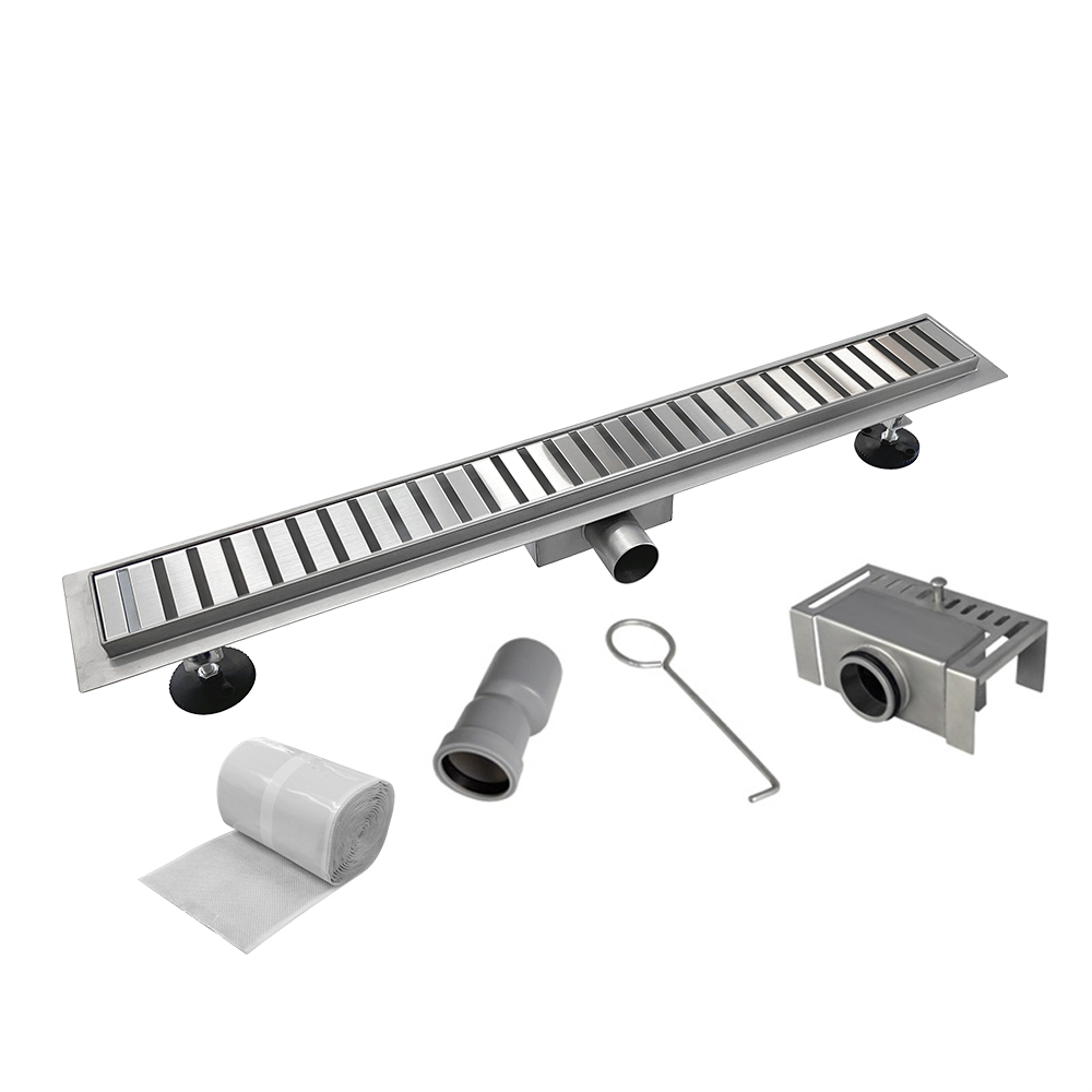 Mereo Odtokový sprchový žľab 80 cm, vr. roštu STRIP