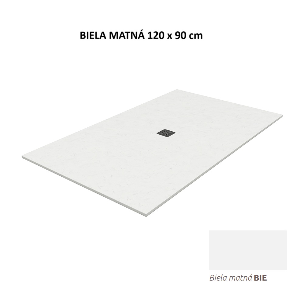 HRANATÁ VANIČKA LOTOSTONE BIELA MATNÁ 120x90cm