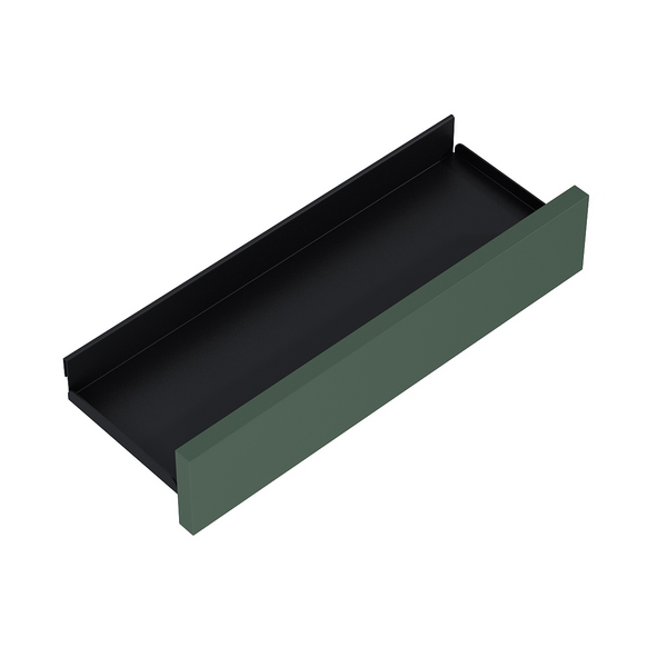 Uni. polička 40cm smaragd mat