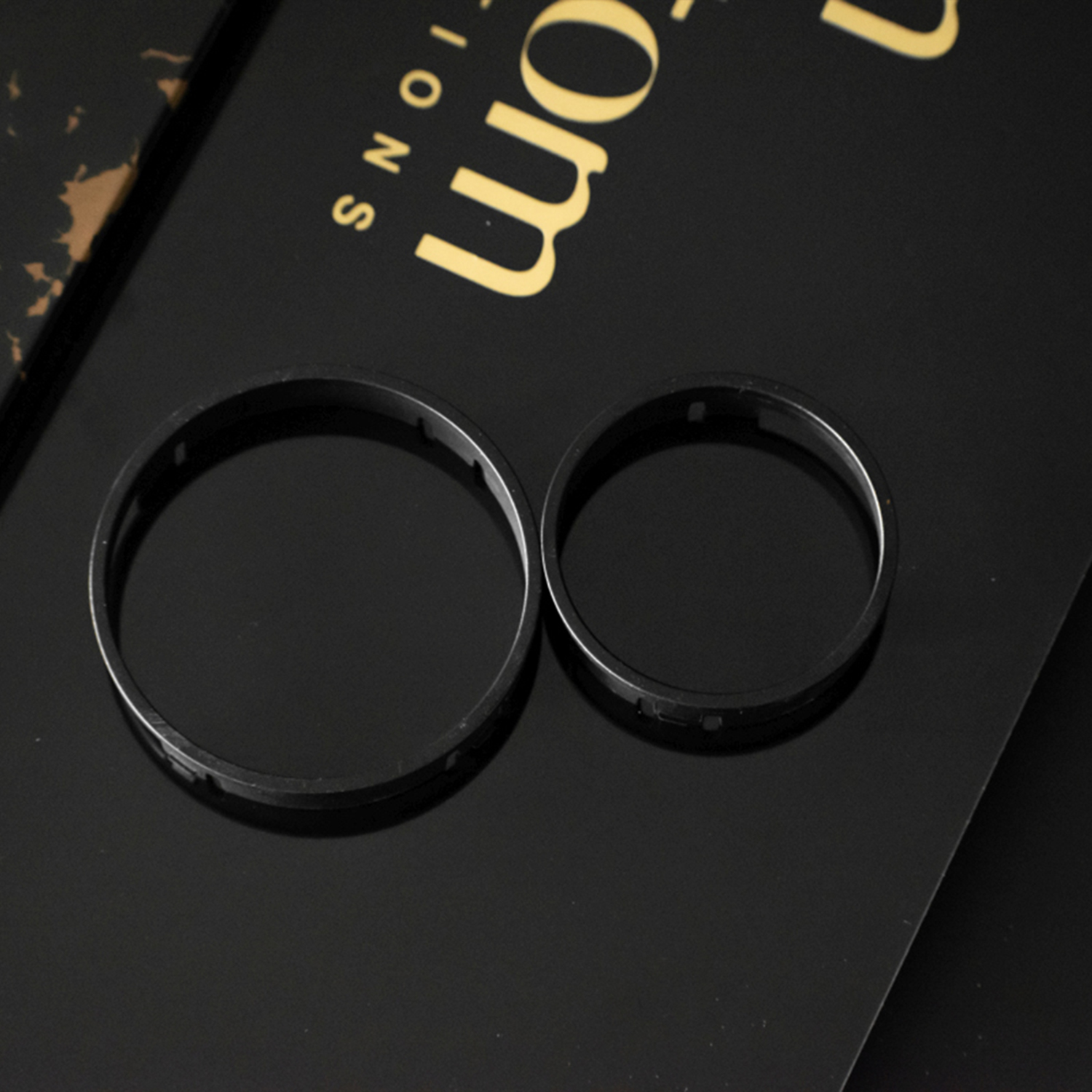 CUSTOM RINGS sada krúžkov čierny mat