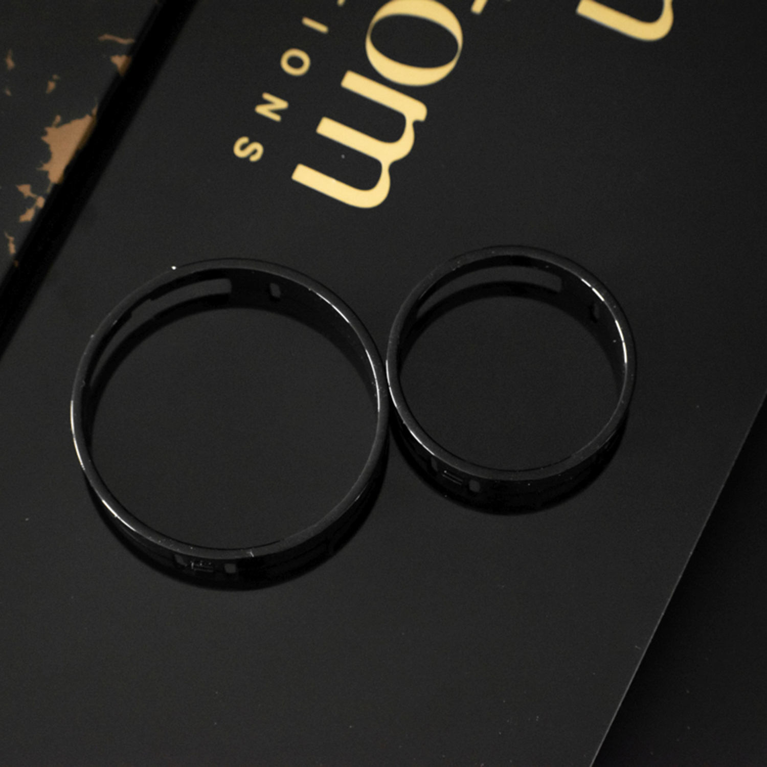 CUSTOM RINGS sada krúžkov čierny lesk