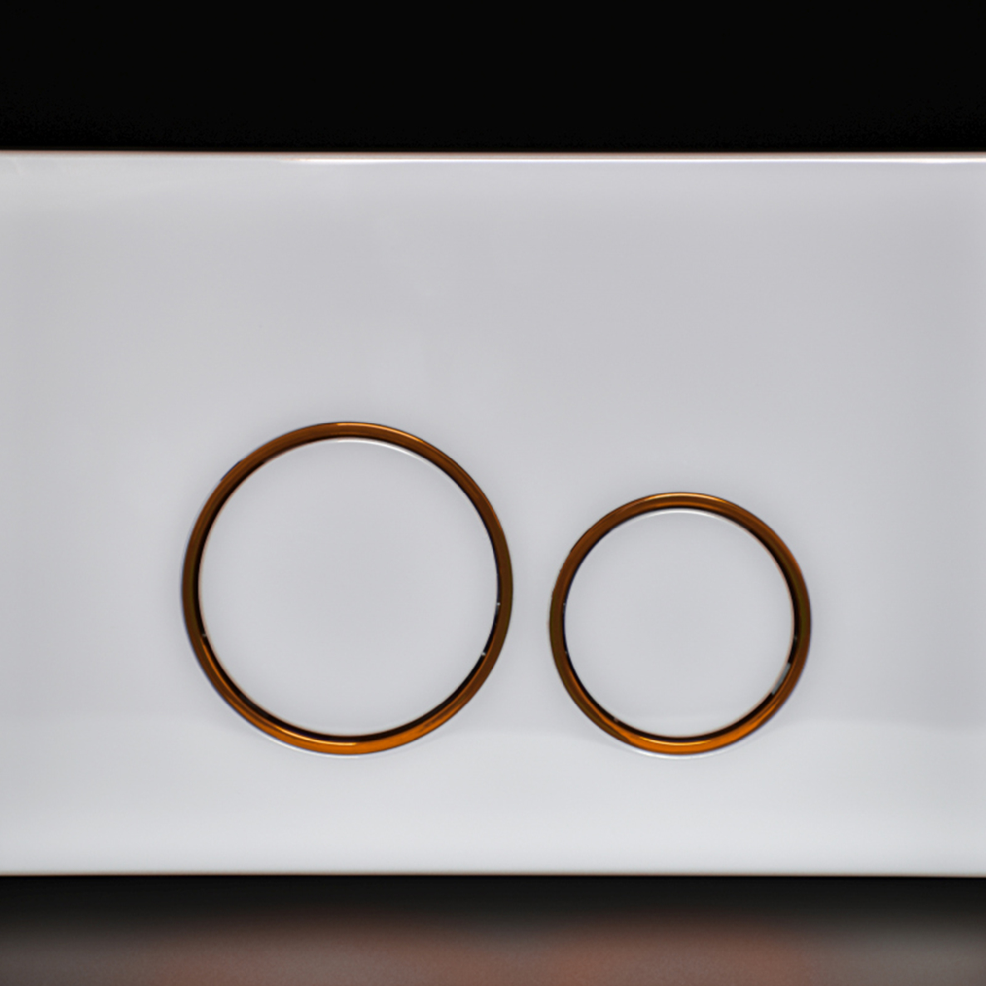 CUSTOM RINGS ovládacie tlačidlo ABS biela lesklá/m