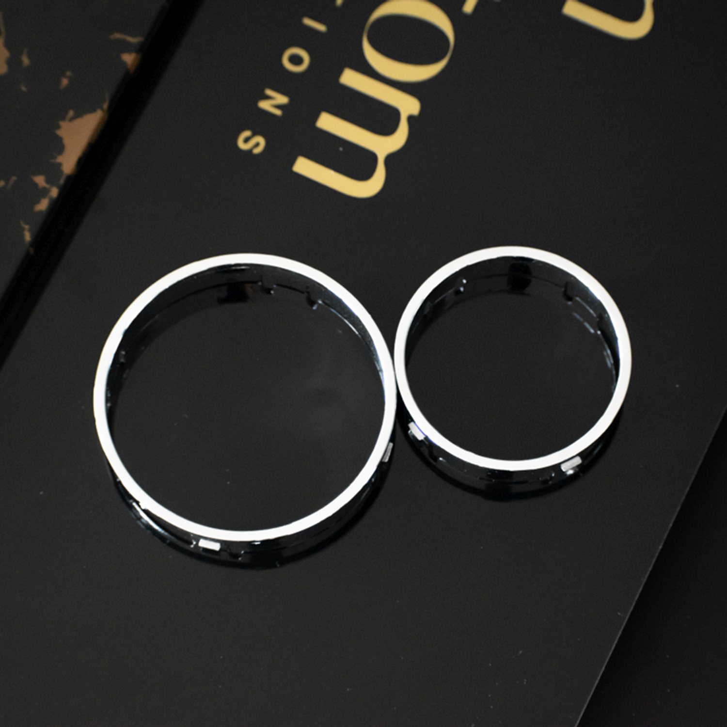 CUSTOM RINGS sada krúžkov chróm
