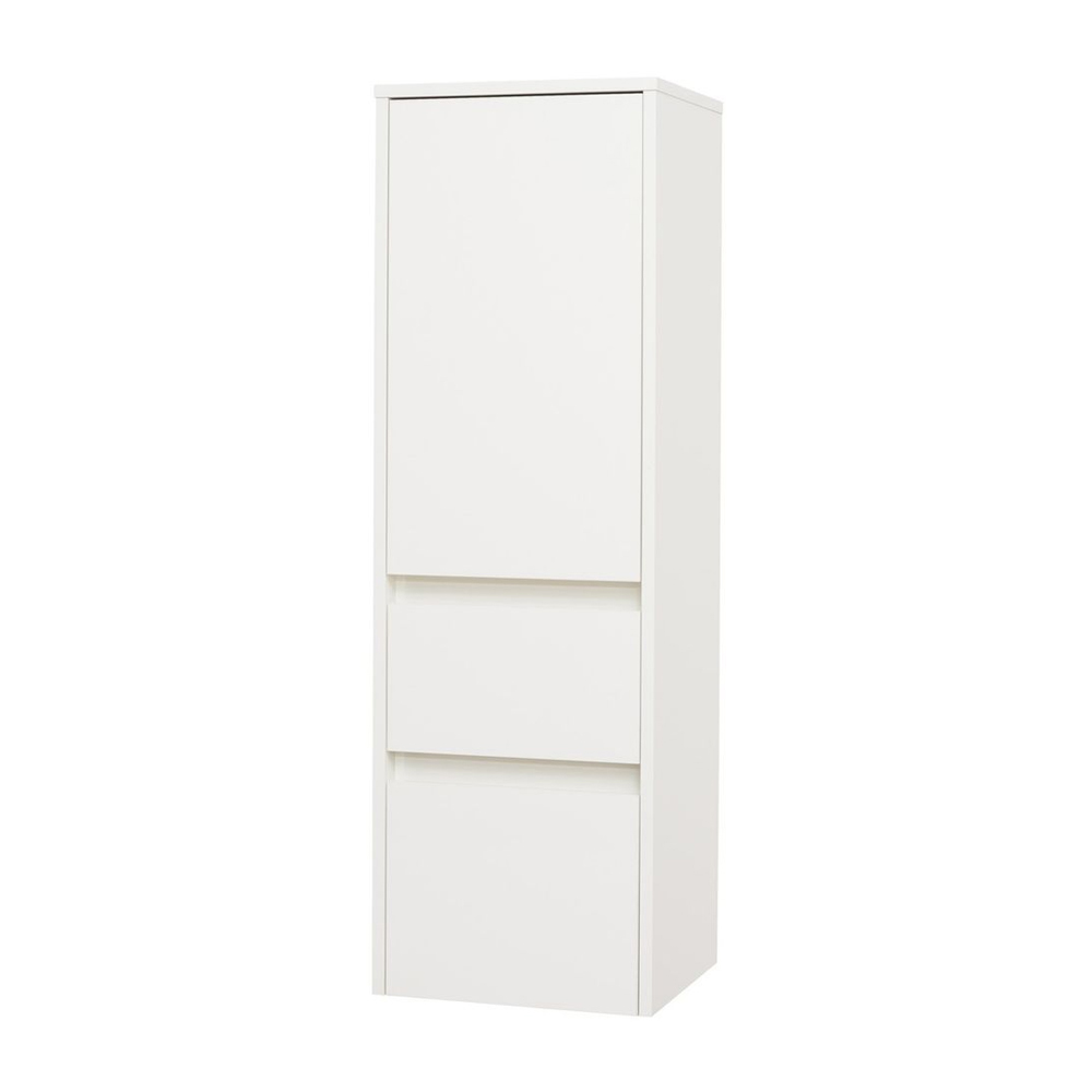 Mereo Opto kúpeľňová skrinka vysoká 125 cm, pravé otváranie, biela